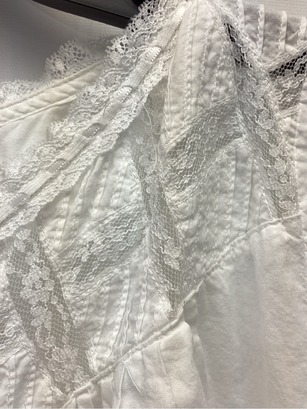 Eileen West Cotton Ballet Nightgown All Cotton Lace Ribbons Size M Breezy Summer - Picture 4 of 11